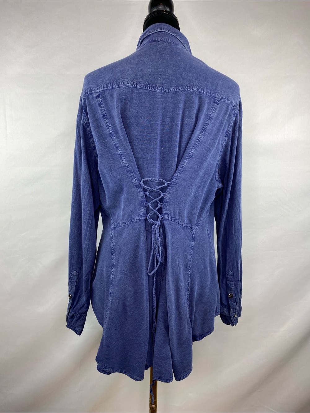 Back In The Saddle Western Floral Embroidered Corset Back Blouse Top Size 1X - Picture 3 of 6